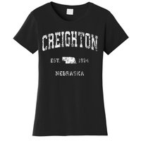 Creighton Nebraska NE Vintage Athletic Sports Women's T-Shirt