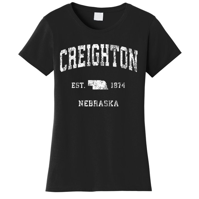 Creighton Nebraska NE Vintage Athletic Sports Women's T-Shirt