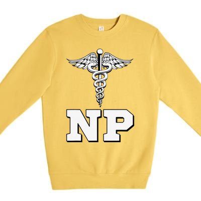 Caduceus Np Nurse Practitioner Inspired Gift Idea Premium Crewneck Sweatshirt