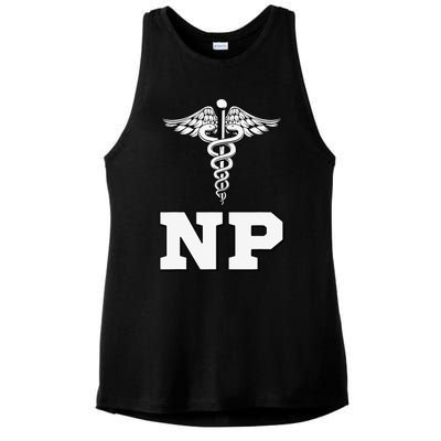 Caduceus Np Nurse Practitioner Inspired Gift Idea Ladies PosiCharge Tri-Blend Wicking Tank