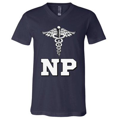 Caduceus Np Nurse Practitioner Inspired Gift Idea V-Neck T-Shirt