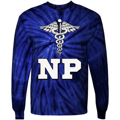 Caduceus Np Nurse Practitioner Inspired Gift Idea Tie-Dye Long Sleeve Shirt