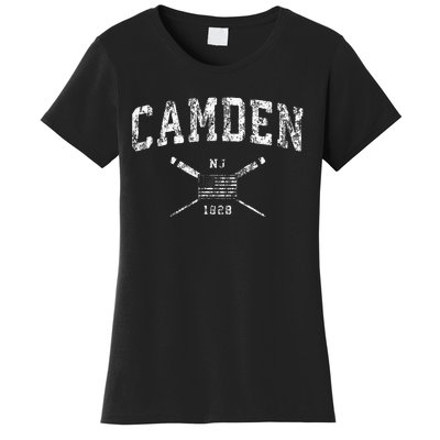 Camden Nj Nautical Vintage Us Flag Women's T-Shirt