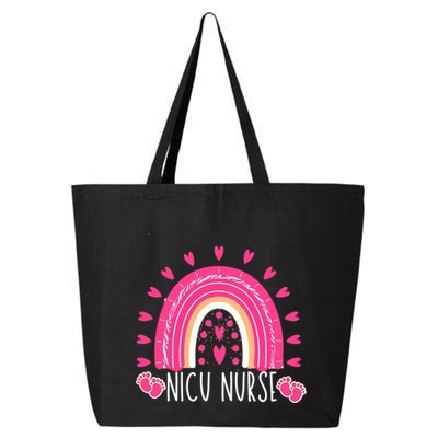 Cute Nicu Nurse Valentines Day Red Rainbow Funny Gift 25L Jumbo Tote