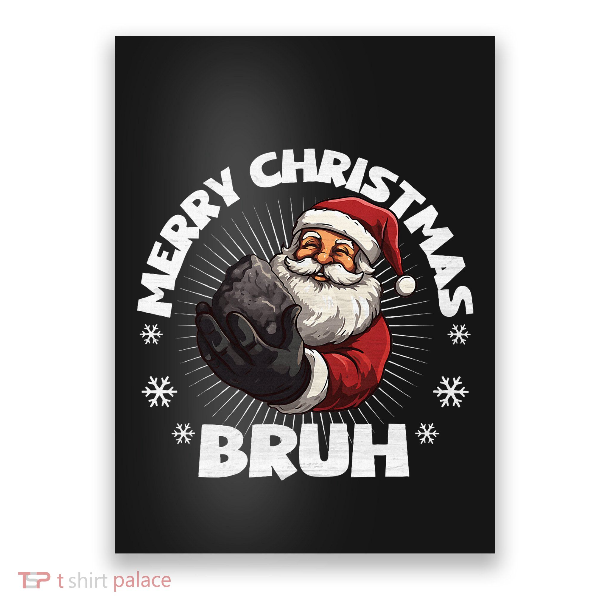 Christmas Nice Naughty Bruh Funny Xmas List Poster