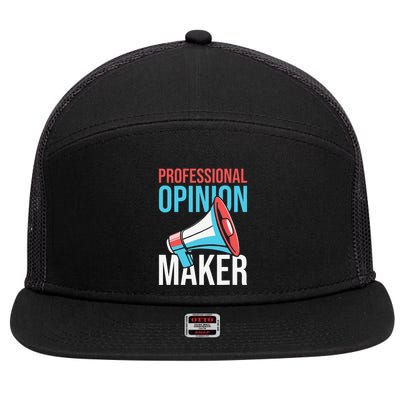 Columnist News Opinion Writer Editorial Columnist 7 Panel Mesh Trucker Snapback Hat