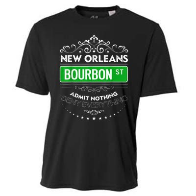 Classy New Orleans Bourbon Street Cool Fun NOLA Mardi Gras Cooling Performance Crew T-Shirt