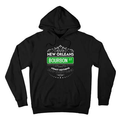 Classy New Orleans Bourbon Street Cool Fun NOLA Mardi Gras Hoodie