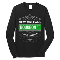 Classy New Orleans Bourbon Street Cool Fun NOLA Mardi Gras Long Sleeve Shirt