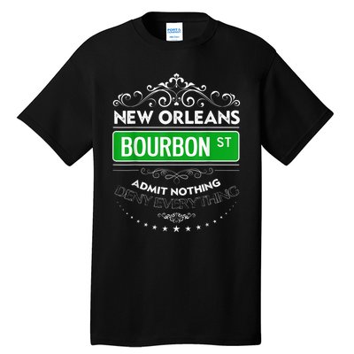 Classy New Orleans Bourbon Street Cool Fun NOLA Mardi Gras Tall T-Shirt