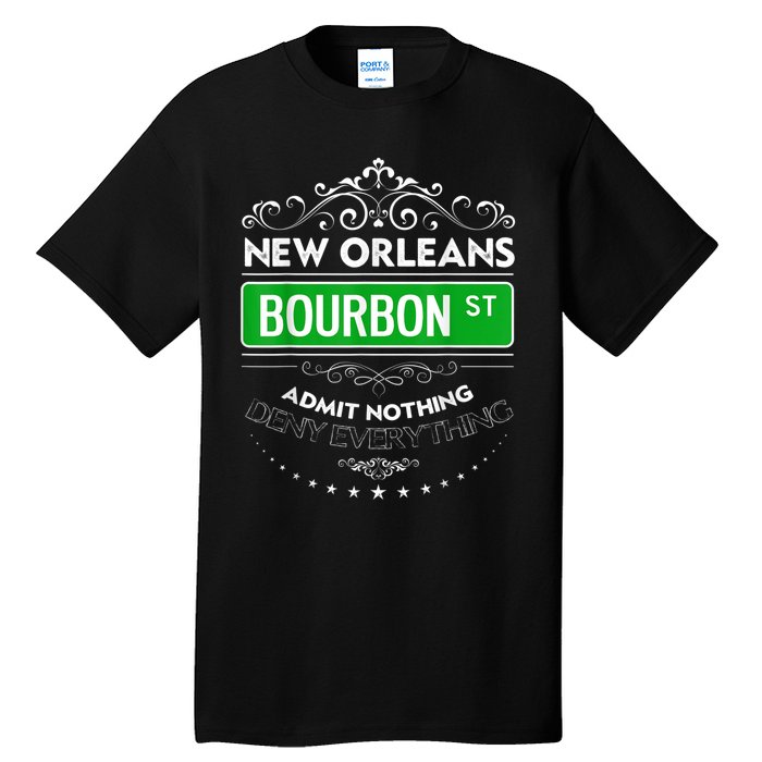 Classy New Orleans Bourbon Street Cool Fun NOLA Mardi Gras Tall T-Shirt