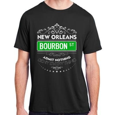 Classy New Orleans Bourbon Street Cool Fun NOLA Mardi Gras Adult ChromaSoft Performance T-Shirt