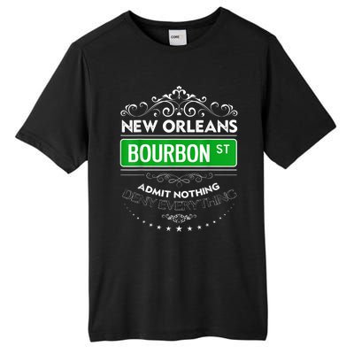 Classy New Orleans Bourbon Street Cool Fun NOLA Mardi Gras Tall Fusion ChromaSoft Performance T-Shirt