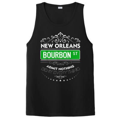 Classy New Orleans Bourbon Street Cool Fun NOLA Mardi Gras PosiCharge Competitor Tank