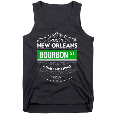 Classy New Orleans Bourbon Street Cool Fun NOLA Mardi Gras Tank Top