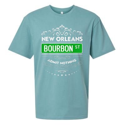 Classy New Orleans Bourbon Street Cool Fun NOLA Mardi Gras Sueded Cloud Jersey T-Shirt