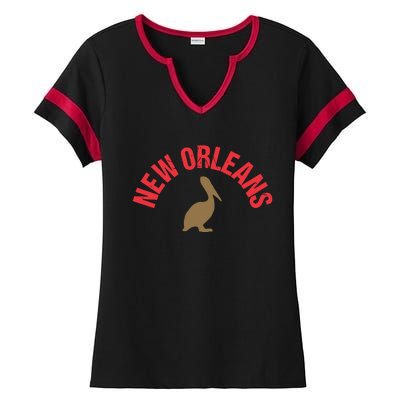 Cool New Orleans Native Pelican Classic New Orleans Pro Ladies Halftime Notch Neck Tee