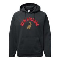 Cool New Orleans Native Pelican Classic New Orleans Pro Performance Fleece Hoodie