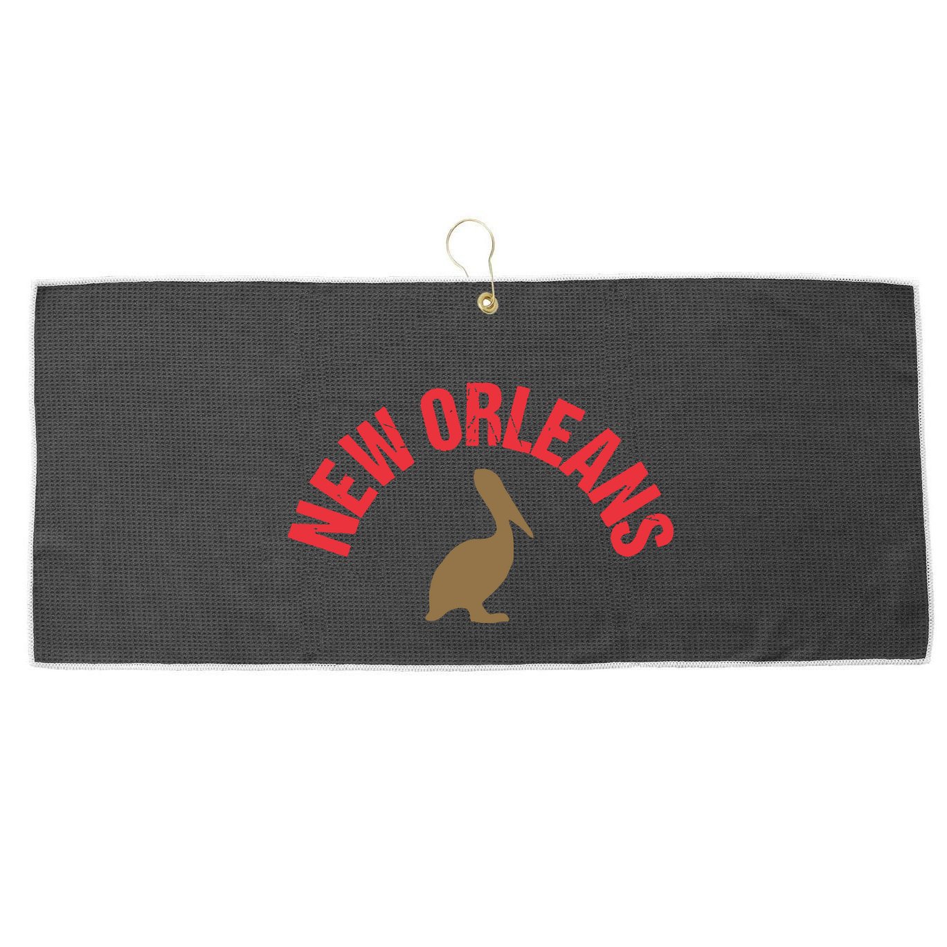 Cool New Orleans Native Pelican Classic New Orleans Pro Large Microfiber Waffle Golf Towel