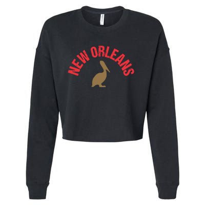 Cool New Orleans Native Pelican Classic New Orleans Pro Cropped Pullover Crew