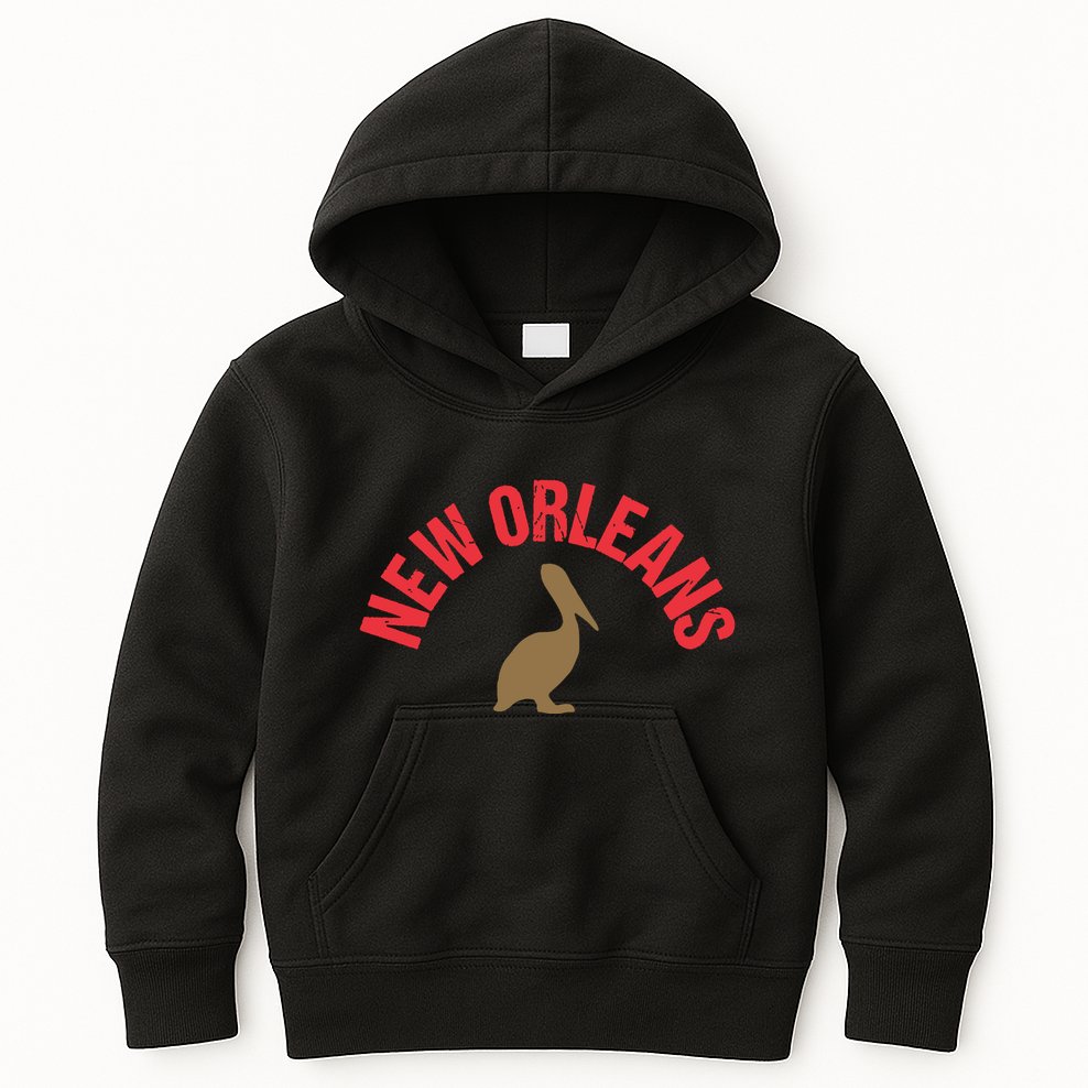 Cool New Orleans Native Pelican Classic New Orleans Pro Kids Hoodie