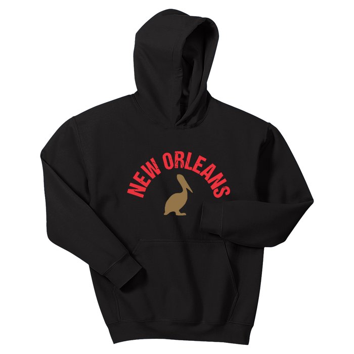 Cool New Orleans Native Pelican Classic New Orleans Pro Kids Hoodie