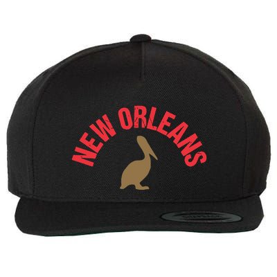Cool New Orleans Native Pelican Classic New Orleans Pro Wool Snapback Cap