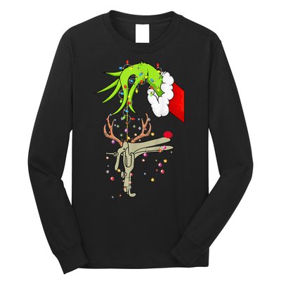 Christmas Nurse Obgyn Nurse Reindeer Speculum Xmas Lights Long Sleeve Shirt