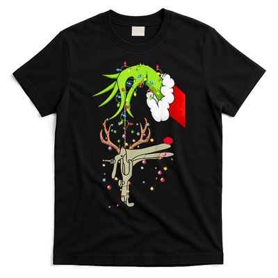 Christmas Nurse Obgyn Nurse Reindeer Speculum Xmas Lights T-Shirt