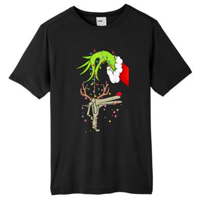 Christmas Nurse Obgyn Nurse Reindeer Speculum Xmas Lights Tall Fusion ChromaSoft Performance T-Shirt