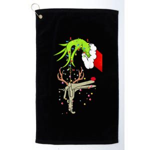 Christmas Nurse Obgyn Nurse Reindeer Speculum Xmas Lights Platinum Collection Golf Towel