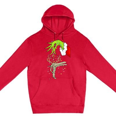 Christmas Nurse Obgyn Nurse Reindeer Speculum Xmas Lights Premium Pullover Hoodie