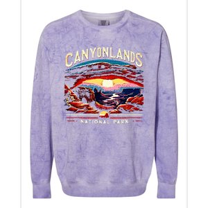 Canyonlands National Park Sunset Landscape Graphic Colorblast Crewneck Sweatshirt