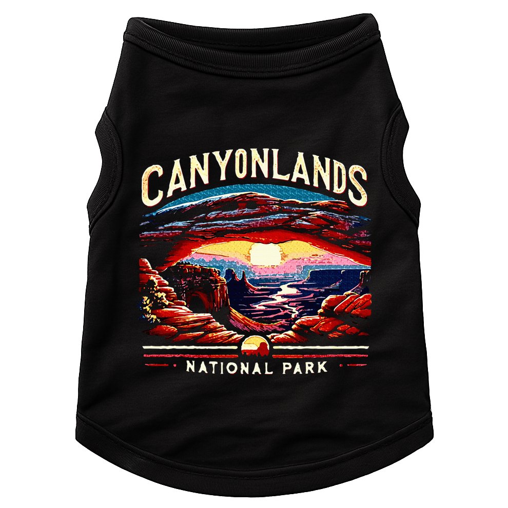 Canyonlands National Park Sunset Landscape Graphic Doggie Tank