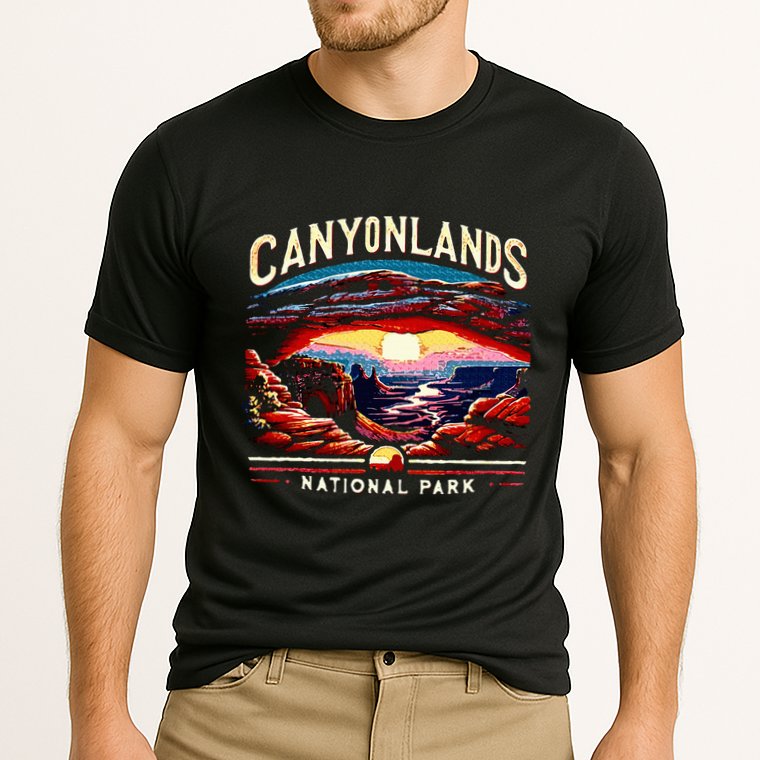 Canyonlands National Park Sunset Landscape Graphic Cooling Performance Crew T-Shirt