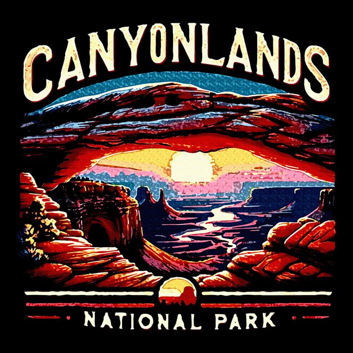 Canyonlands National Park Sunset Landscape Graphic Cooling Performance Crew T-Shirt