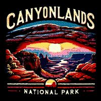 Canyonlands National Park Sunset Landscape Graphic Bag