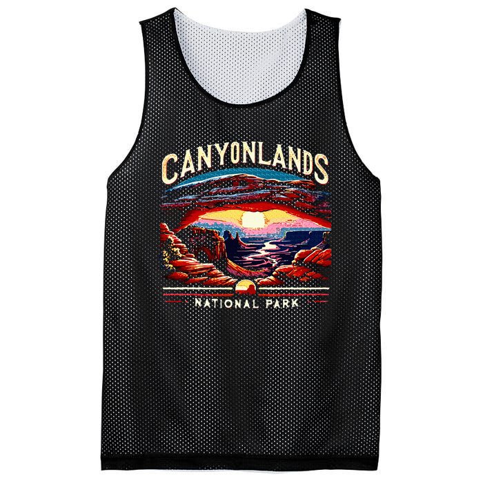 Canyonlands National Park Sunset Landscape Graphic Mesh Reversible Basketball Jersey Tank