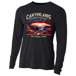 Canyonlands National Park Sunset Landscape Graphic Cooling Performance Long Sleeve Crew