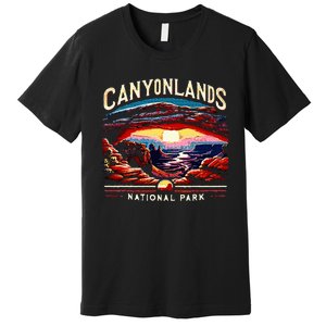 Canyonlands National Park Sunset Landscape Graphic Premium T-Shirt