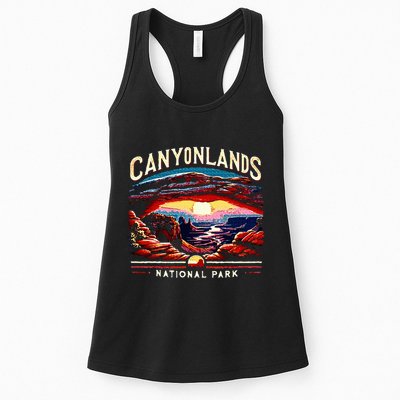 Canyonlands National Park Sunset Landscape Graphic Womens Tank Top