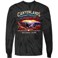 Canyonlands National Park Sunset Landscape Graphic Tie-Dye Long Sleeve Shirt