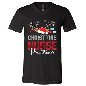 Christmas Nurse Practitioner Christmas Xmas Np Rn Nursing V-Neck T-Shirt