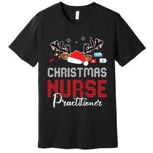 Christmas Nurse Practitioner Christmas Xmas Np Rn Nursing Premium T-Shirt