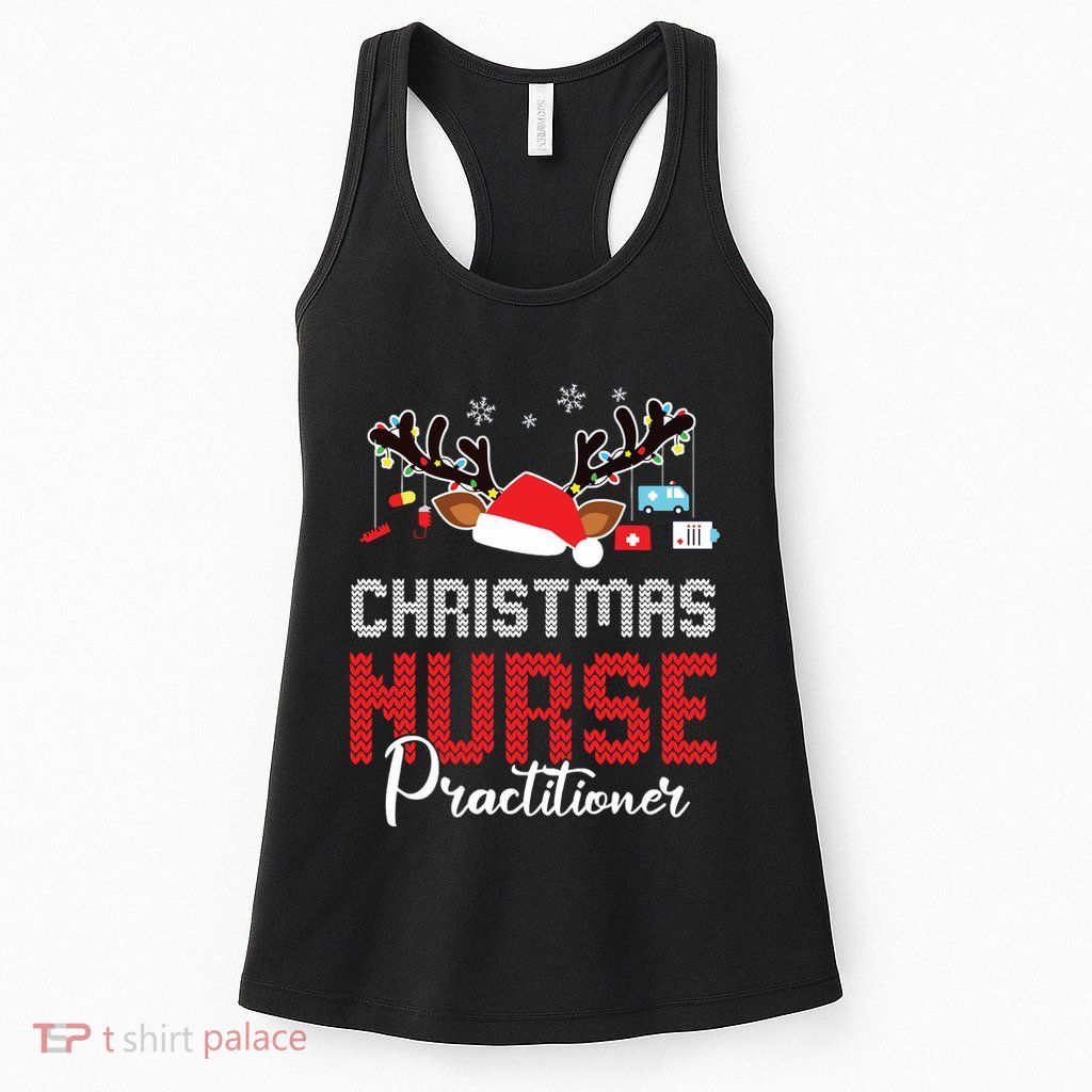 Christmas Nurse Practitioner Christmas Xmas Np Rn Nursing Womens Tank Top