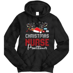 Christmas Nurse Practitioner Christmas Xmas Np Rn Nursing Tie Dye Hoodie