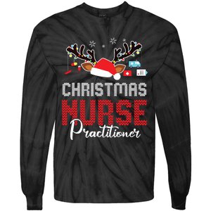 Christmas Nurse Practitioner Christmas Xmas Np Rn Nursing Tie-Dye Long Sleeve Shirt