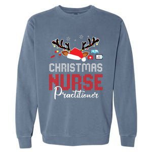 Christmas Nurse Practitioner Christmas Xmas Np Rn Nursing Garment-Dyed Sweatshirt