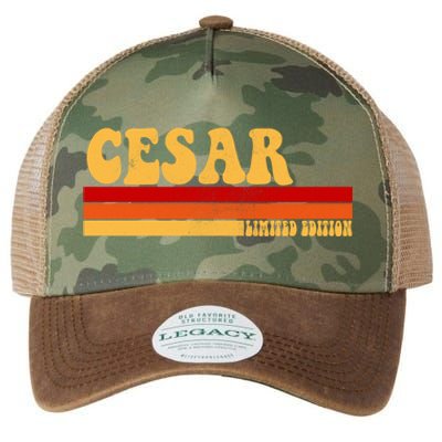 Cesar Name Personalized Idea Retro Vintage Cesar Funny Gift Legacy Tie Dye Trucker Hat