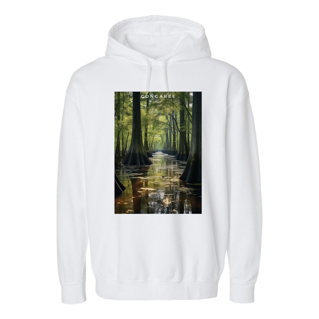 Congaree National Park Garment-Dyed Fleece Hoodie